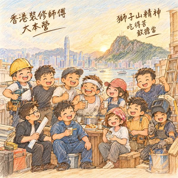 獅子山精神（AI 生成插圖）